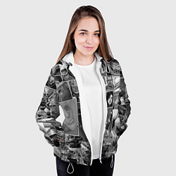 Куртка с капюшоном женская Mass effect comix, цвет: 3D-белый — фото 2