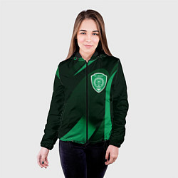 Куртка с капюшоном женская Футбольный клуб АХМАТ ЧЕЧНЯ, цвет: 3D-черный — фото 2