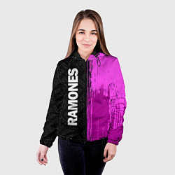 Куртка с капюшоном женская Ramones Rock Legends, цвет: 3D-черный — фото 2