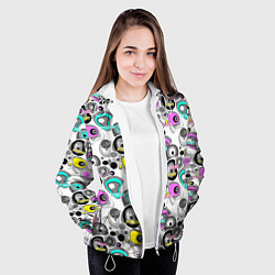 Куртка с капюшоном женская Sport and fitness, цвет: 3D-белый — фото 2