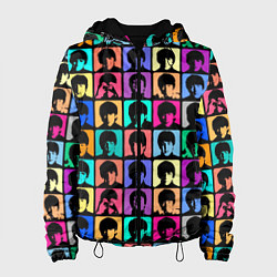 Куртка с капюшоном женская Legendary popular music group, цвет: 3D-черный