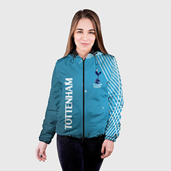 Куртка с капюшоном женская Тоттенхэм хотспур Абстракция, цвет: 3D-черный — фото 2