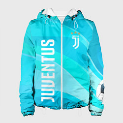 Куртка с капюшоном женская Ювентус Абстракция, цвет: 3D-белый