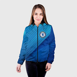 Куртка с капюшоном женская Chelsea Абстракция, цвет: 3D-черный — фото 2