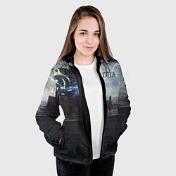 Куртка с капюшоном женская STALKER Герб СССР В Припяти, цвет: 3D-черный — фото 2
