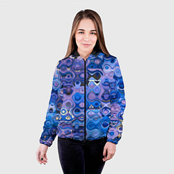 Куртка с капюшоном женская Blurring colors, цвет: 3D-черный — фото 2