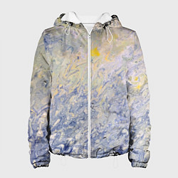 Женская куртка Абстрактное множество мазков серой краски