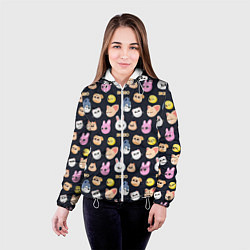 Куртка с капюшоном женская Skzoo pattern, цвет: 3D-белый — фото 2