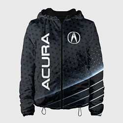 Куртка с капюшоном женская Acura карбон, цвет: 3D-черный