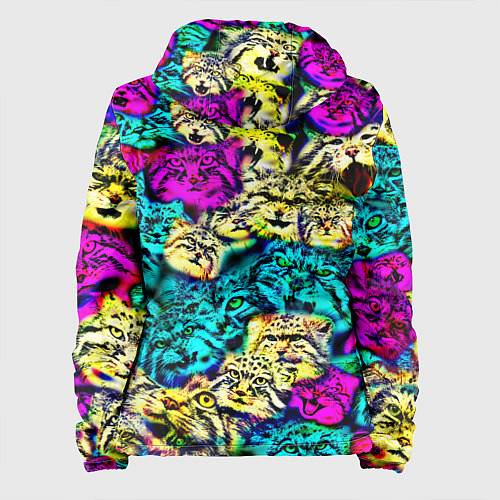 Женская куртка Психоделические манулы / 3D-Черный – фото 2