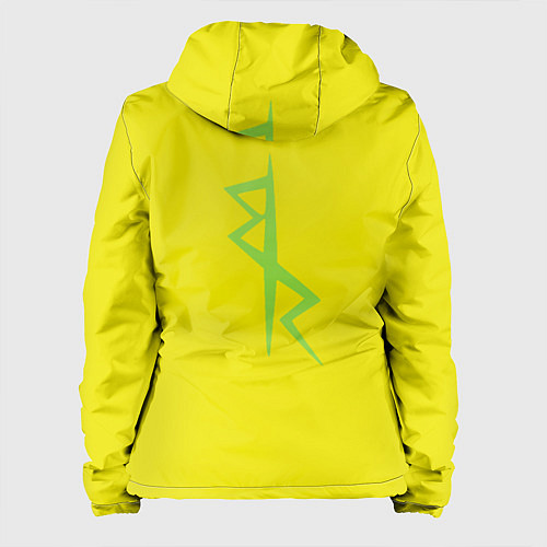 Женская куртка Киберпанк - Лого Дэвида / 3D-Черный – фото 2