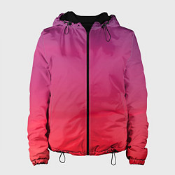 Куртка с капюшоном женская Красное небо, цвет: 3D-черный