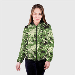 Куртка с капюшоном женская Камуфляж Flectar-D, цвет: 3D-черный — фото 2