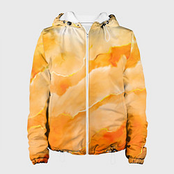 Куртка с капюшоном женская Оранжевое настроение, цвет: 3D-белый