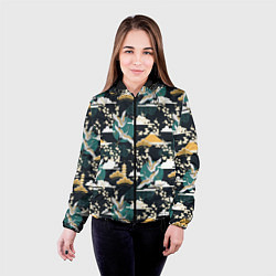 Куртка с капюшоном женская Japan mural, цвет: 3D-черный — фото 2