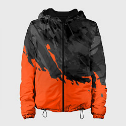 Куртка с капюшоном женская Black & Orange, цвет: 3D-черный