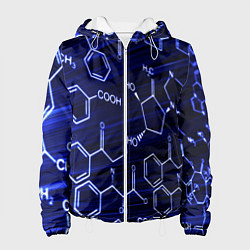 Куртка с капюшоном женская Графическая химия, цвет: 3D-белый