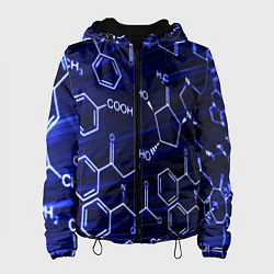 Куртка с капюшоном женская Графическая химия, цвет: 3D-черный