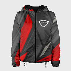 Куртка с капюшоном женская Genesis sports racing, цвет: 3D-черный