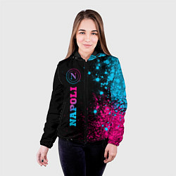 Куртка с капюшоном женская Napoli - neon gradient: по-вертикали, цвет: 3D-черный — фото 2