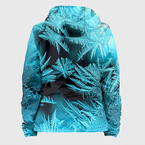 Женская куртка Голубой лед - иней / 3D-Черный – фото 2