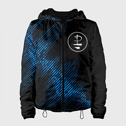 Куртка с капюшоном женская Pink Floyd звуковая волна, цвет: 3D-черный