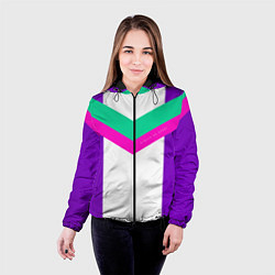 Куртка с капюшоном женская Always in sports сиреневый, цвет: 3D-черный — фото 2