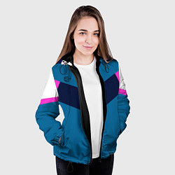 Куртка с капюшоном женская FIRM в стиле 90х, цвет: 3D-черный — фото 2