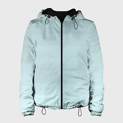 Куртка с капюшоном женская Голубые горизонтальные полосы, градиент, цвет: 3D-черный