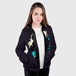 Куртка с капюшоном женская CS GO Art, цвет: 3D-черный — фото 2