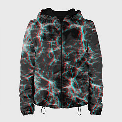 Куртка с капюшоном женская Сеть нейронов, цвет: 3D-черный
