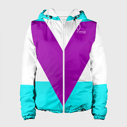 Куртка с капюшоном женская В ретро стиле FIRM, цвет: 3D-белый