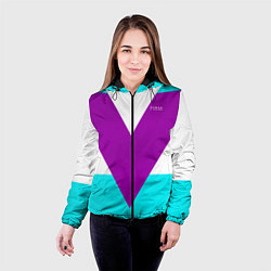 Куртка с капюшоном женская В ретро стиле FIRM, цвет: 3D-черный — фото 2