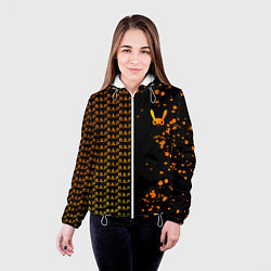 Куртка с капюшоном женская B A P half pattern, цвет: 3D-белый — фото 2