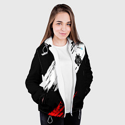 Куртка с капюшоном женская G2 форма, цвет: 3D-белый — фото 2