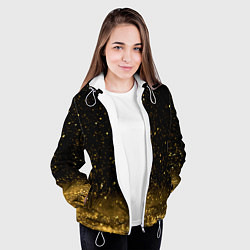 Куртка с капюшоном женская Золотой дождь, цвет: 3D-белый — фото 2