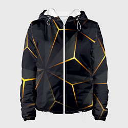 Куртка с капюшоном женская Hexagon Line Smart, цвет: 3D-белый