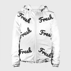 Куртка с капюшоном женская Fresh, цвет: 3D-белый