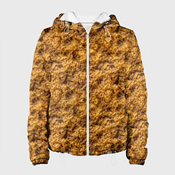 Куртка с капюшоном женская Текстура из рамена, цвет: 3D-белый