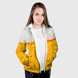Куртка с капюшоном женская Пенное, цвет: 3D-белый — фото 2