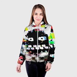 Куртка с капюшоном женская Плохие парни 2, цвет: 3D-белый — фото 2