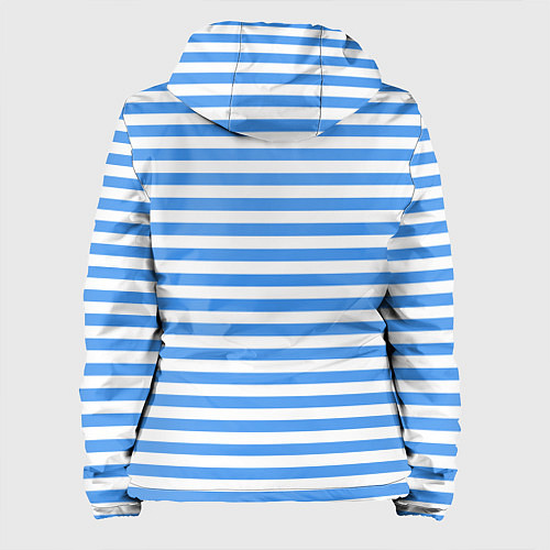 Женская куртка Тельняшка васильковая ВДВ / 3D-Черный – фото 2