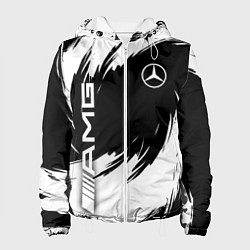 Куртка с капюшоном женская Mercedes benz - white color, цвет: 3D-белый