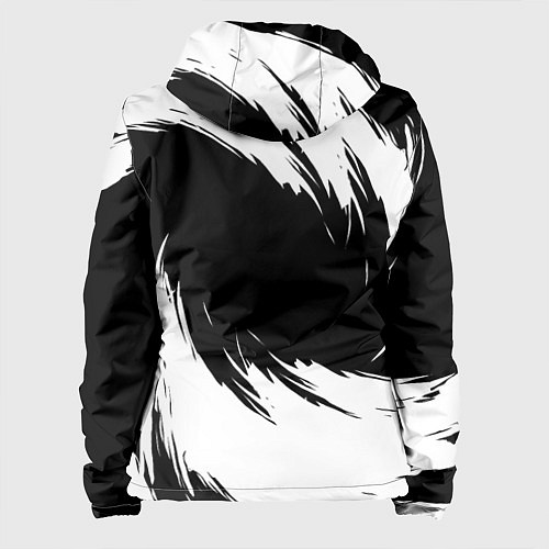 Женская куртка Mercedes benz - white color / 3D-Черный – фото 2