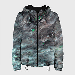 Куртка с капюшоном женская Каменные краски, цвет: 3D-черный