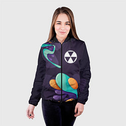 Куртка с капюшоном женская Fallout graffity splash, цвет: 3D-черный — фото 2