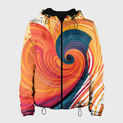 Куртка с капюшоном женская Вихрь цвета, цвет: 3D-черный