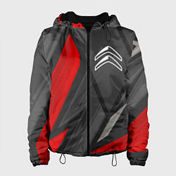 Куртка с капюшоном женская Citroen sports racing, цвет: 3D-черный