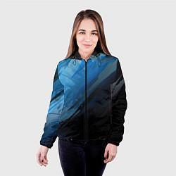 Куртка с капюшоном женская Black blue style, цвет: 3D-черный — фото 2