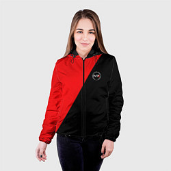Куртка с капюшоном женская Mass Effect n7 game computer, цвет: 3D-черный — фото 2